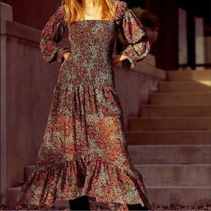 MISA LOS ANGELES Rashida floral print Midi Dress, XS